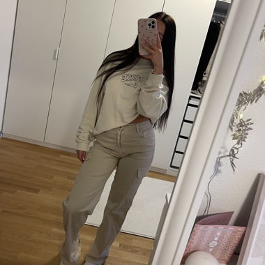 Pantalone cargo, denim
