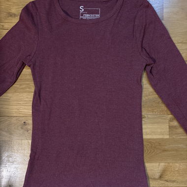 Red Women’s Long-Sleeve Top