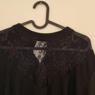 Abito Nero in Pizzo