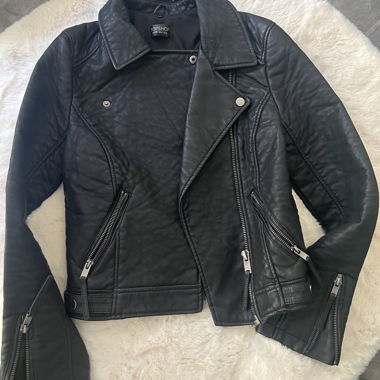 Veste en similicuir Topshop