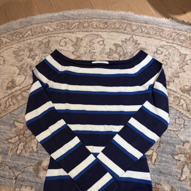 Blue striped shirt