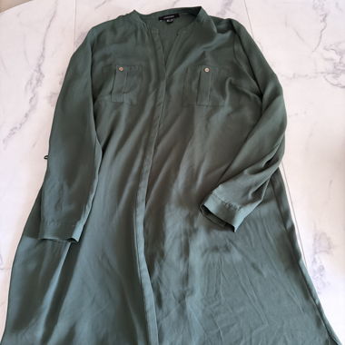 Long Green Shirt Dress