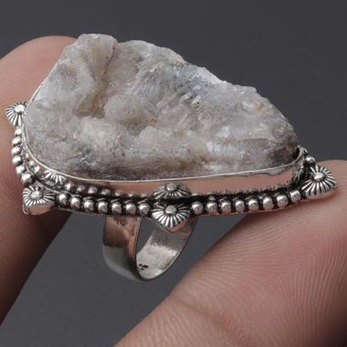 Bague druzy fantaisie