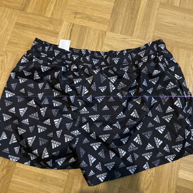 Short da bagno adidas nero con motivo logo