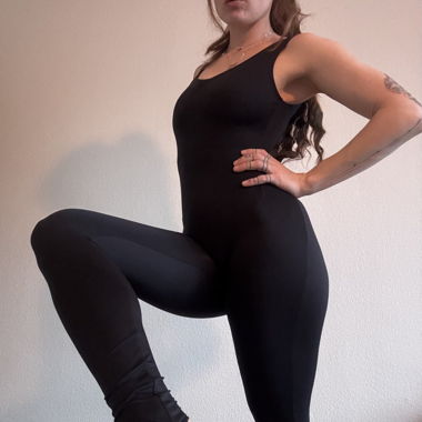 Bodysuit in Schwarz 