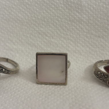 3 Silver Rings