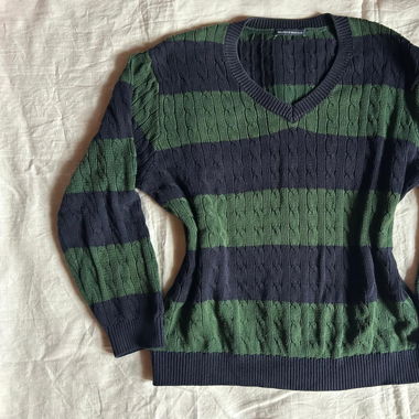 Grün Blau gestreifter Brandy Melville Pullover