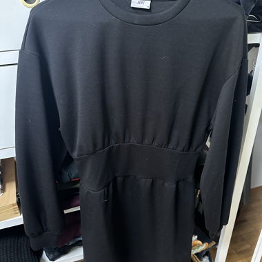 JDY schwarzes Sweatshirtkleid