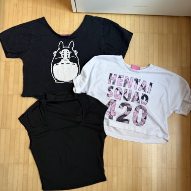 Happy Monday Y2K graphic crop tee bundel
