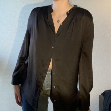 Long silk like blouse