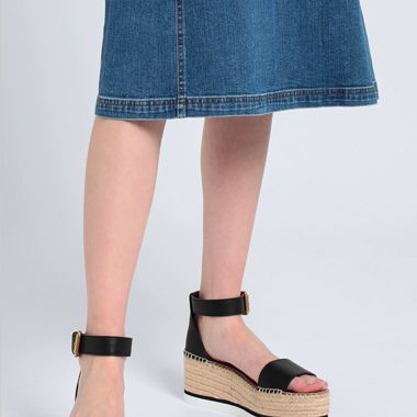 See by Chloé Sandale Gr. 40 Leder schwarz