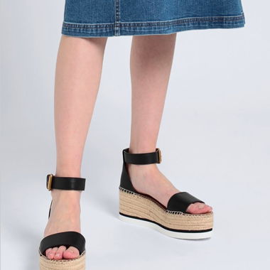 See by Chloé Sandal Size 40 Leather Black