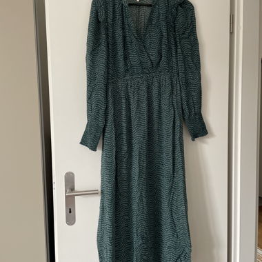 Robe longue verte imprimée Ba&Sh