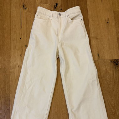 Weisse straight leg jeans 