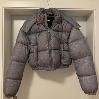 Glitzer Pufferjacke Tally Weijl M/L