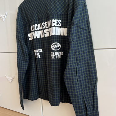 Chemise oversize à carreaux