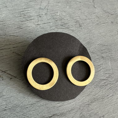 Messing Ohrstecker neu