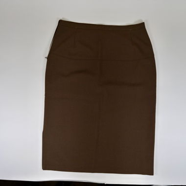 Eleganter Vintage Damen Bleistiftrock, Braun, 60er