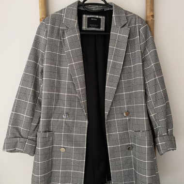 Blazer gris vichy