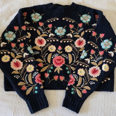 Maglione ricamato Zara Knit