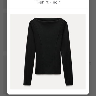 T-shirt noir 