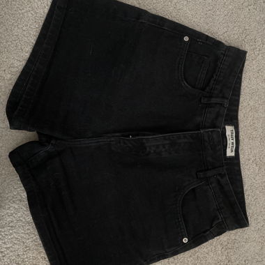 black denim shorts 