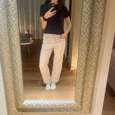 jeans crema