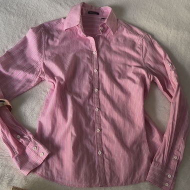 Camicia rosa rigata Massimo Dutti
