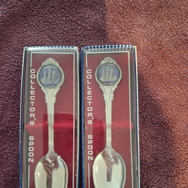 Two Chicago Badge Spoons