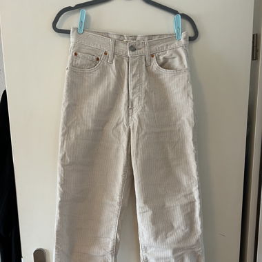 LEVI‘S RIBCAGE STRAIGHT ANKLE - Beige - 27/27