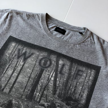 T-Shirt Diesel Wolf Men Grey M