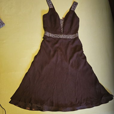 Dark Brown Evening Dress