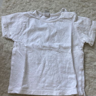 White Baby T-Shirt Size 80