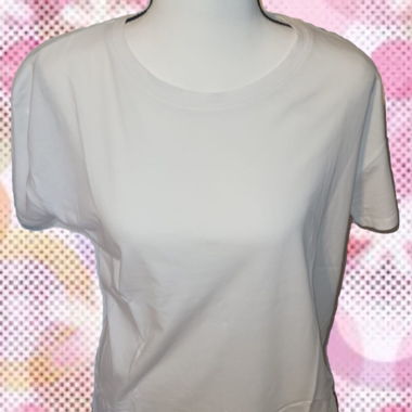 Weisses Oversize-T-Shirt