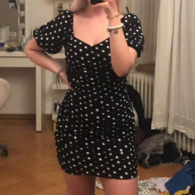 Zara geripptes Kleid