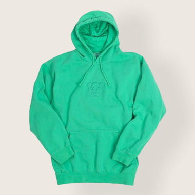 Felpa con Cappuccio Pig Verde Smeraldo
