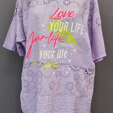 T-shirt da donna lilla
