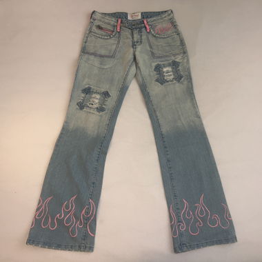 Vintage Y2K distressed jeans