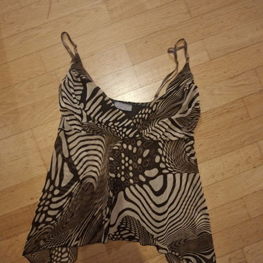 Brown patterned camisole top