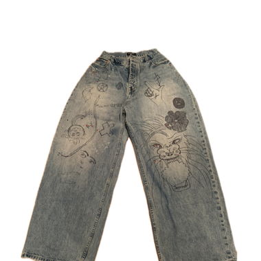 Balenciaga Graffiti Jeans