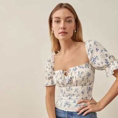 Reformation Nova Top Blouse