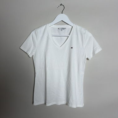 Tommy Hilfiger White V-Neck T-Shirt