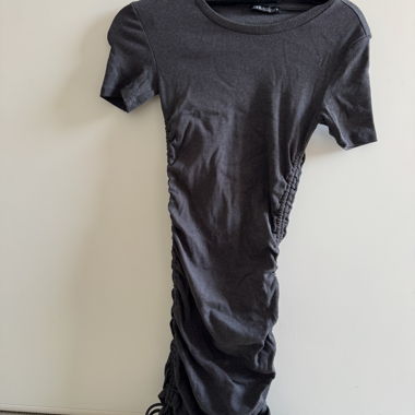 Robe midi grise ZARA