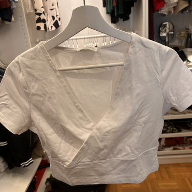 White Wrap Top
