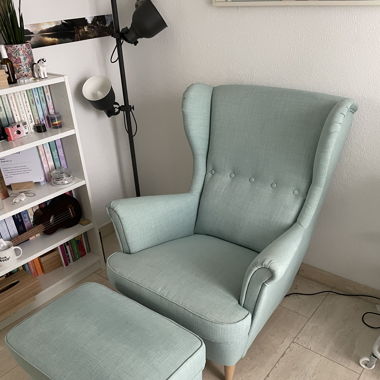IKEA, Sessel Strandmon, Türkis
