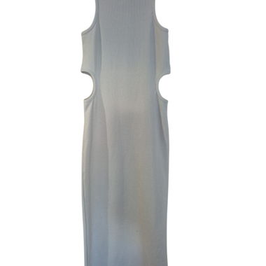 Beige cut-out long dress Stradivarius Size S