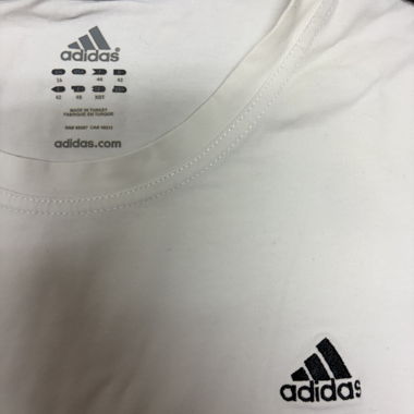 Maglietta sportiva Adidas bianca