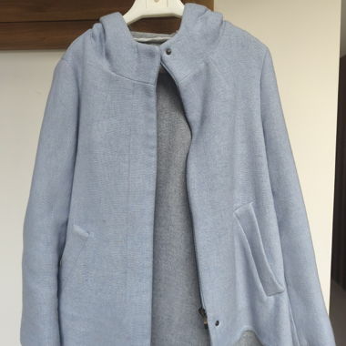 Cappotto Zara Basic azzurro chiaro