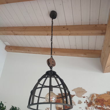 Magnifique lustre style industriel 
