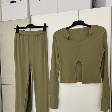 Ensemble legging vert
